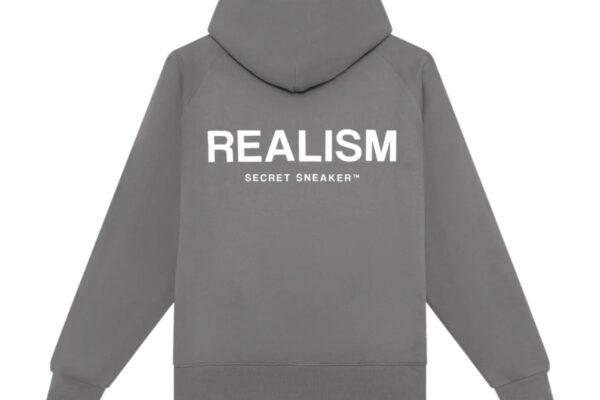 Back Logo Realism Slate Hoodie Realism Hoodie